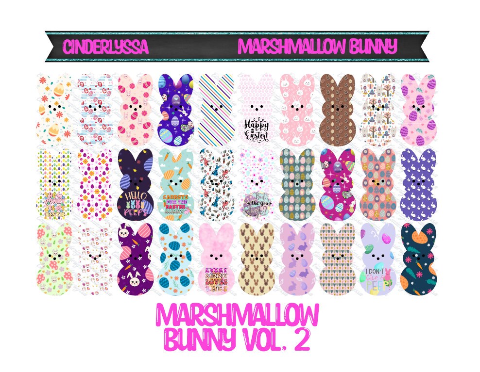 VENT CLIP Size: Marshmallow Bunny - Dual Cavity Cavity Silicone Mold, Aroma Bead Molds, Car Freshener Mold, Premium Cardstock