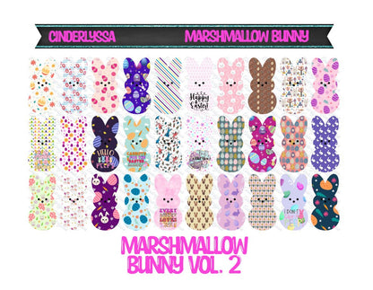VENT CLIP Size: Marshmallow Bunny - Dual Cavity Cavity Silicone Mold, Aroma Bead Molds, Car Freshener Mold, Premium Cardstock