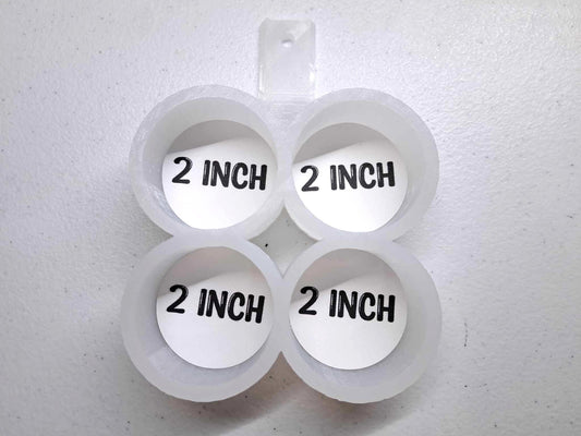 2 Inch Round 4 Cavity Mold with NO Edge Silicone Mold, Aroma Bead Molds, Car Freshener Mold