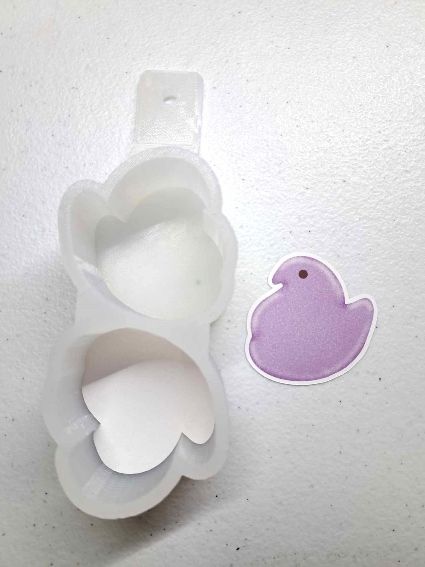 VENT CLIP Size: Marshmallow Chick Original - Dual Cavity Cavity Silicone Mold, Aroma Bead Molds, Car Freshener Mold