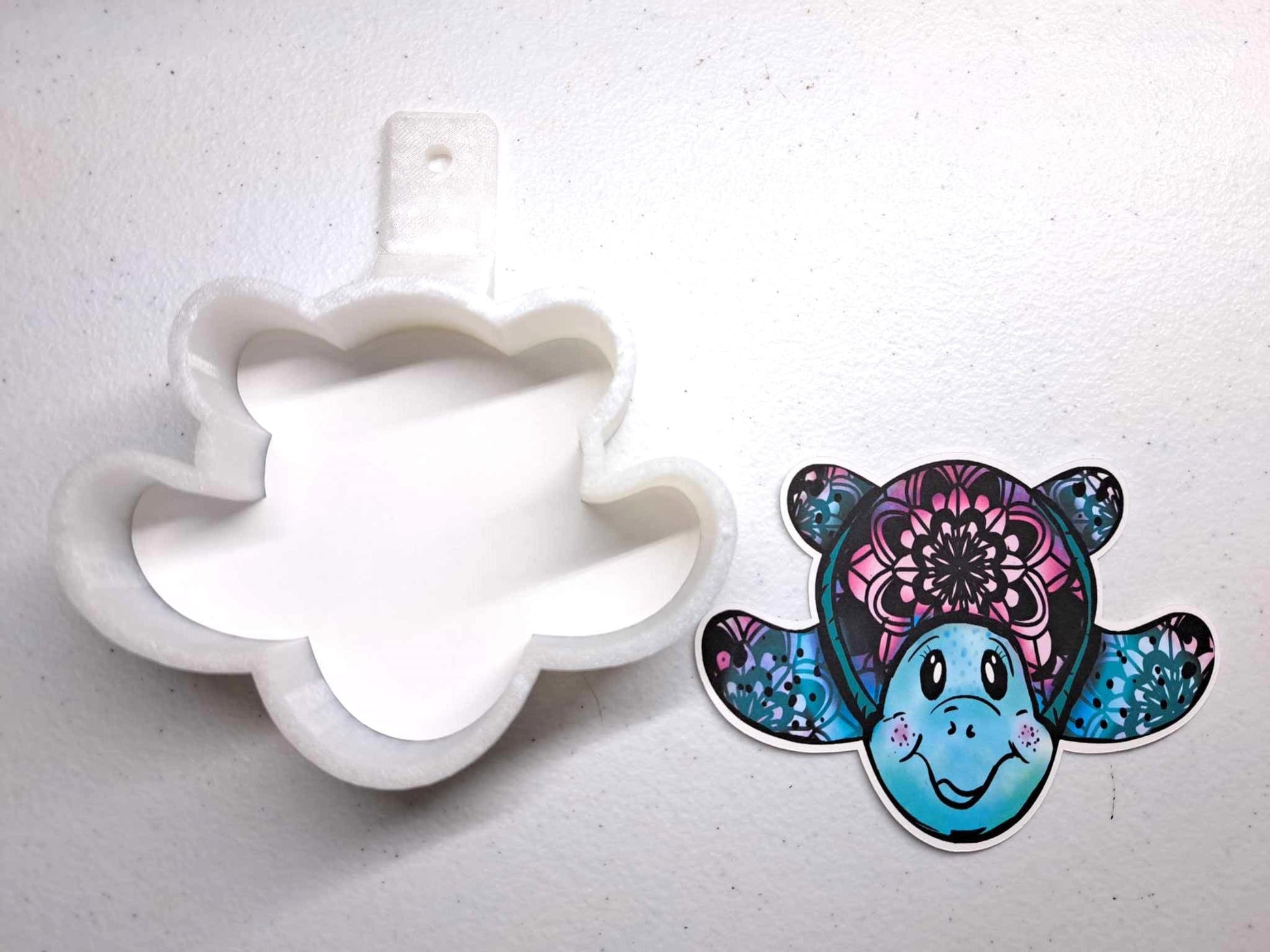 Sea Turtle Watercolor Silicone Mold, Aroma Bead Molds, Car Freshener Mold, Premium Cardstock Images