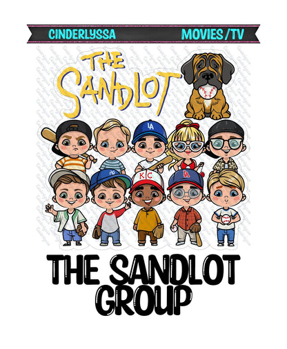 The Sandlot Group: Movie Inspired Silicone Mold, Aroma Bead Molds, Car Freshener Mold, Premium Cardstock Images