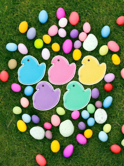 Marshmallow Chick Original Glitter Silicone Mold, Aroma Bead Molds, Car Freshener Mold, Premium Cardstock Images