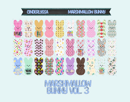 VENT CLIP Size: Marshmallow Bunny - Dual Cavity Cavity Silicone Mold, Aroma Bead Molds, Car Freshener Mold, Premium Cardstock