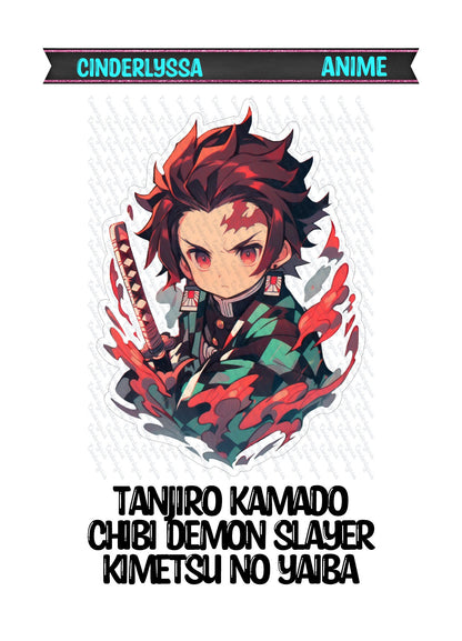 Tanjiro Kamado Chibi Demon Slayer Kimetsu No Yaiba Silicone Mold, Aroma Bead Molds, Car Freshener Mold, Premium Cardstock Images
