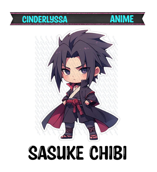 Sasuke: Naruto Chibi Character Silicone Mold, Aroma Bead Molds, Car Freshener Mold, Premium Cardstock Images