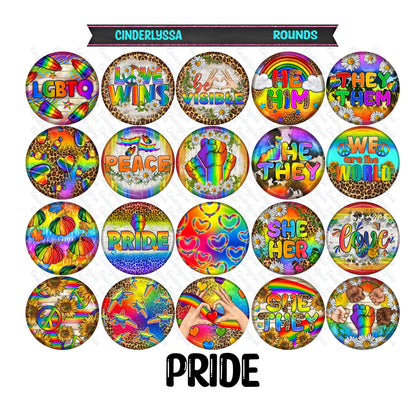 3.75 inch Round: Pride for Silicone Mold, for Aroma Bead Molds, Car Freshener, Premium Cardstock Images