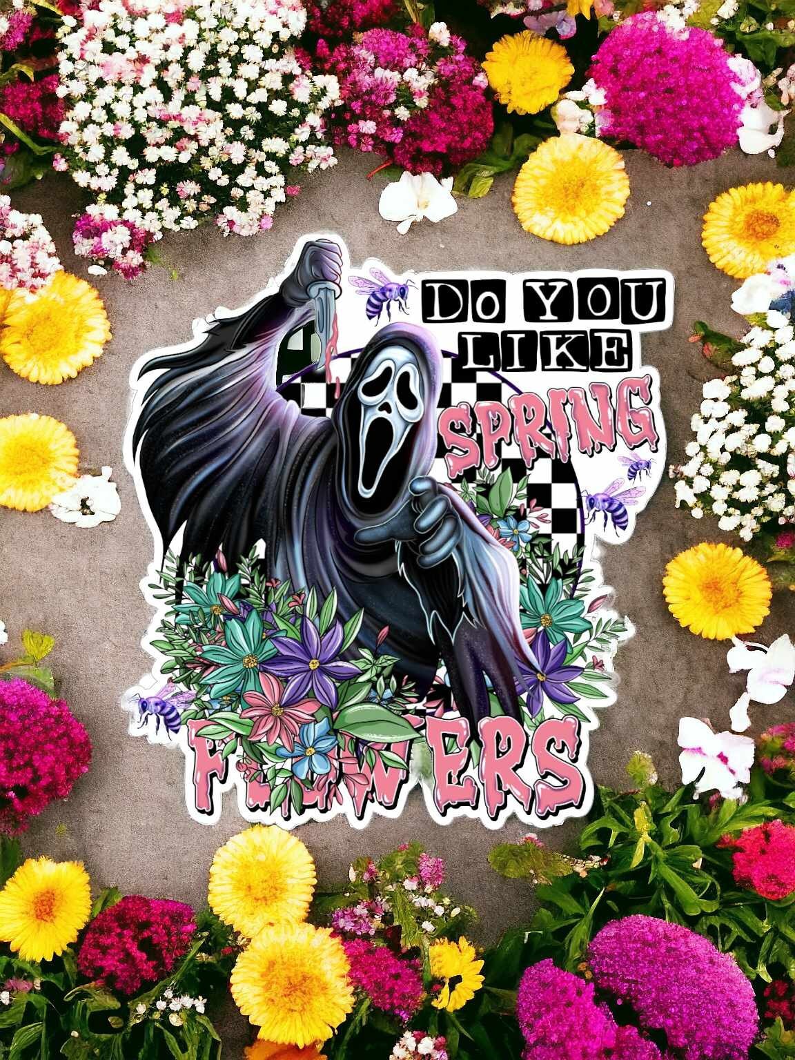 Ghostface Spring Flowers: Scary Movies Silicone Mold, Aroma Bead Molds ...